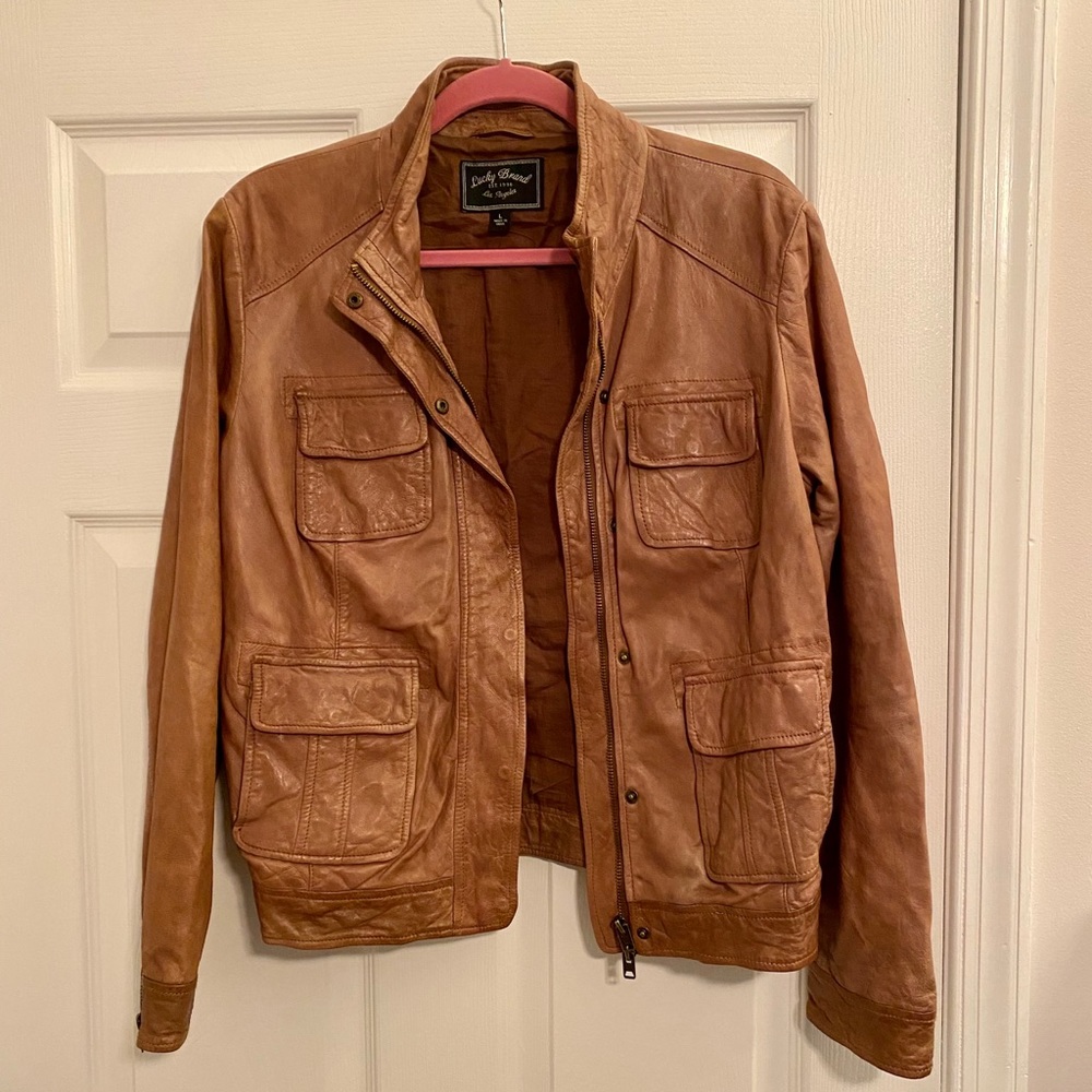 Lucky Brand Genuine Leather Moto Jacket